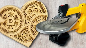 It is Alive!!! Making of Mechanical heart - scroll saw project (Alex Fox pattern)
