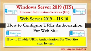 Web Server 2019 – IIS 10 How to Configure URLs Authorization - 12