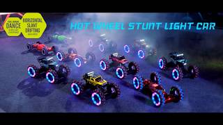 WOW!What a Super Cool Stunt Car Wind Wheels Twisting Horizontal Slant Drift King RC High Speed Truck