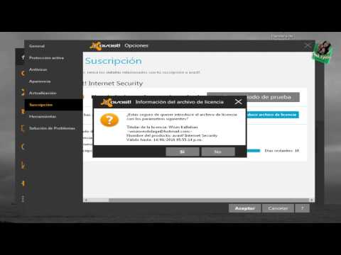 Avast Internet Security 9 Licencia 2016