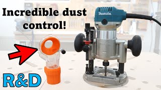 Improving Router Dust Collection with 3D Printing - Airflow Redesign Explained on Makita RT0701CX7