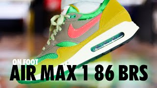 ON FOOT! Nike Air Max 1 86 BRS Classic Green Ember Glow 4K HF0551 300