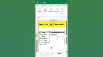 New Excel TEXT split function #excel #exceltips #textsplit