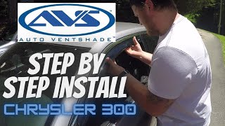 Installing AVS Window Deflectors/ Visors on Chrysler 300 2006 Chrysler 300 Rain Guards