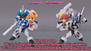 VF-31J Siegfried Hayate Immelmann & Freyja Wion, VF-31F Siegfried Messer Ierefeld & Kaname buccaneer