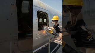 Chihuahua Turns Plane Into Home 😎 #dog #chihuahua #pets #diy #construction #viralshort #shortsfeed