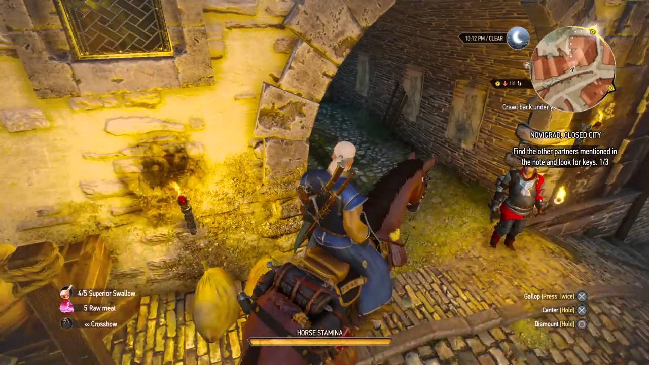 Witcher 3 novigrad closed city quest YouTube