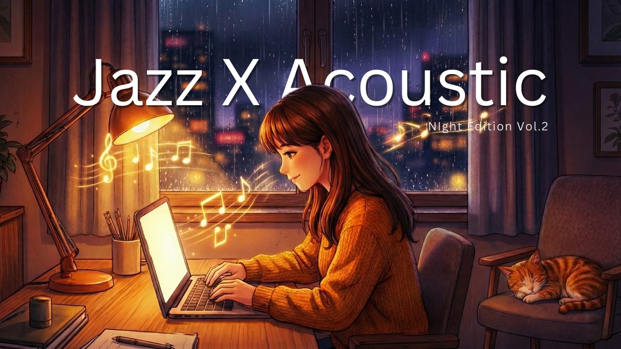✨ Calm Evening Melodies Vol. 2 ~ Soft Jazz & Acoustic for Night Focus 🌙🎷