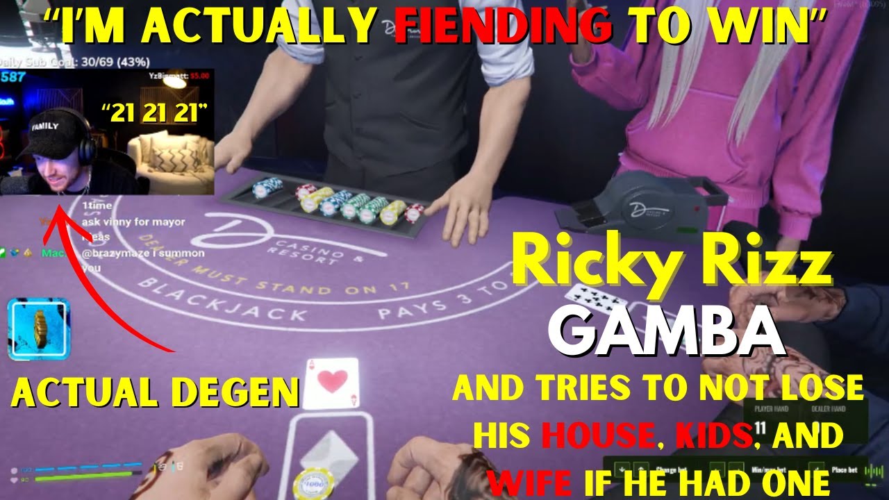 Ricky Rizz GAMBA's his WIFE, KIDS, and HOUSE to win this?! | ProdigyRP ...