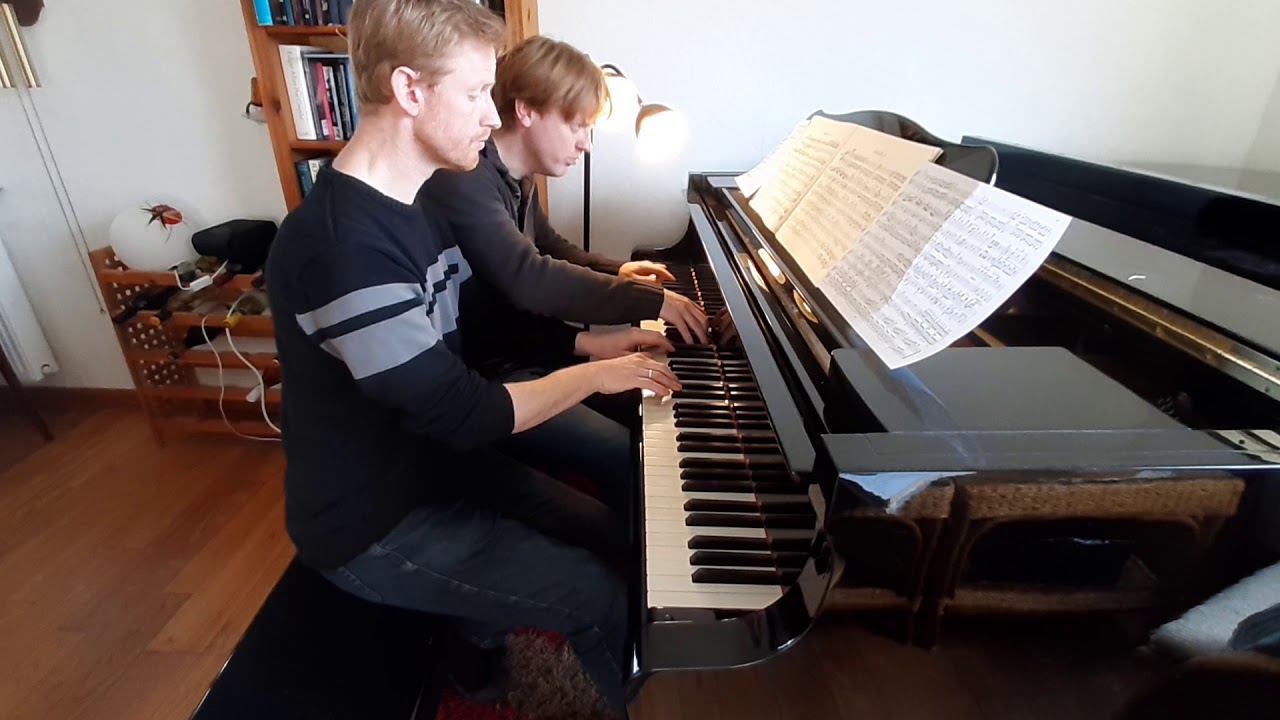 W.A. Mozart - Sonata no.2 for piano four hands in B flat major KV