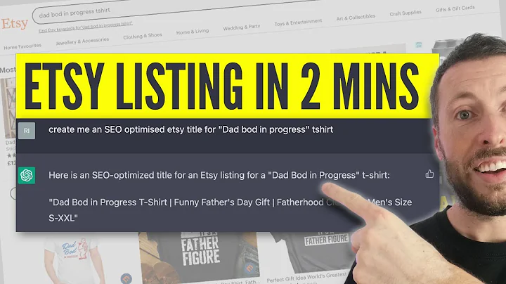 Boost Your Etsy SEO with Chatgpt in 2023