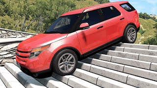 Cars vs Stairs #2 – BeamNG.Drive