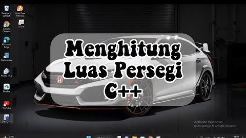 Menghitung Luas Persegi | Dev C++