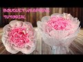 BOUQUET WRAPPING TUTORIAL.DIY.  flower arranging, florist tutorial, step-by-step flower wrapping.