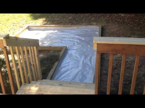 HOW TO BUILD A FRAME FOR BACK YARD PATIO AREA.