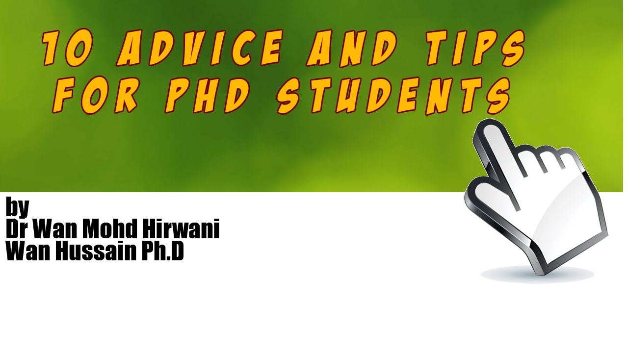 advice to phd students