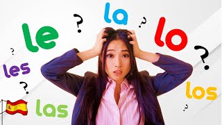 تعلم اللغة الاسبانية من الصفر للمبتدئين : lo, la, los, las, le, les