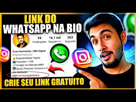 COMO COLOCAR LINK DO SEU WHATSAPP NO INSTAGRAM