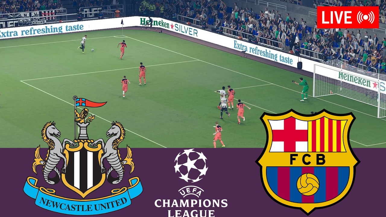 🔴Newcastle United vs Barcelona EN VIVO⚽ UEFA Champions League 25/26 Partido completo - Videojuegos