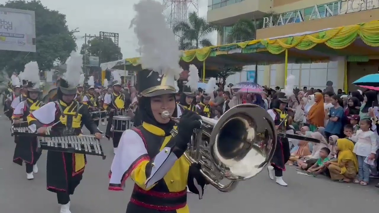 Marching Band Gita Trinanda Utama pada perayaan HUT PEMKO Padangsidimpuan yang ke 23