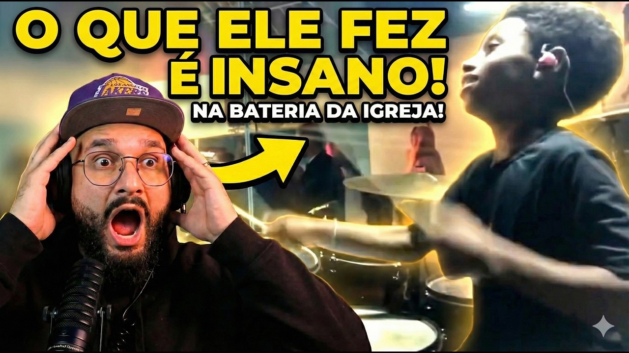 Eu nunca vi uma criança tocar assim na igreja!