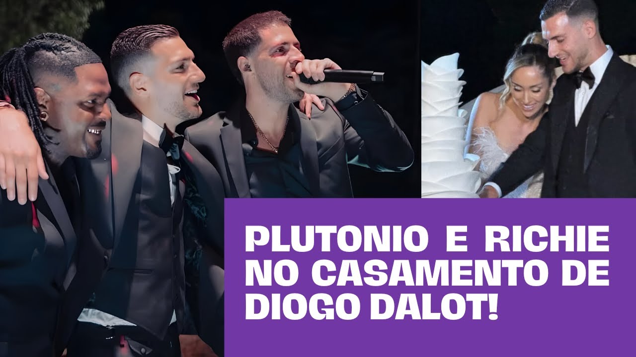 Richie Campbell e Plutonio atuam no casamento de Diogo Dalot 🎶💍