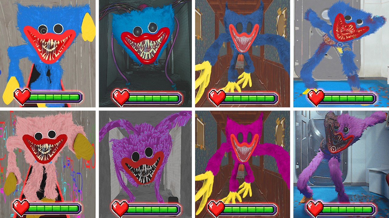 Poppy Playtime: Chapters 1,2,3,4,5,6 - All JUMPSCARES With