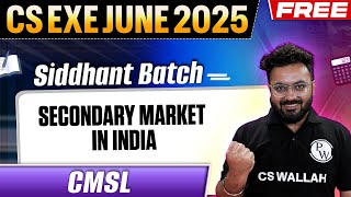 Secondary Market in India : One Shot || Live