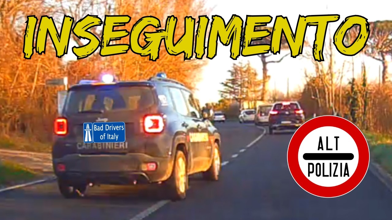 BAD DRIVERS OF ITALY dashcam compilation 2.12 - INSEGUIMENTO