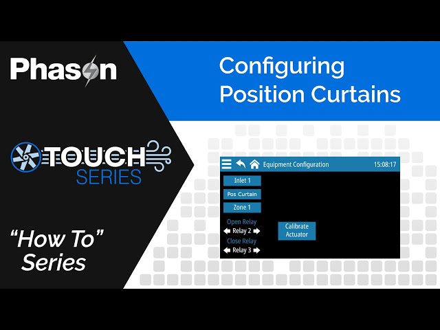 Cómo configurar una cortina posicional | Guía de la serie Touch de Advanced Phason Controls