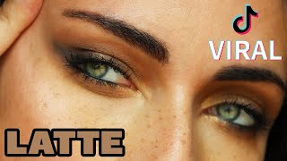 Viral tiktok LATTE ☕ makeup tutorial | PRO #shorts #lattemakeup #trending