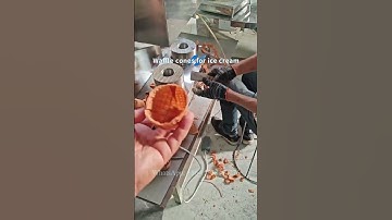 Waffle cone machine for small food processing plants