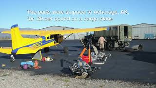 Alaskan wind and securing airplanes with duckbill Anchors.