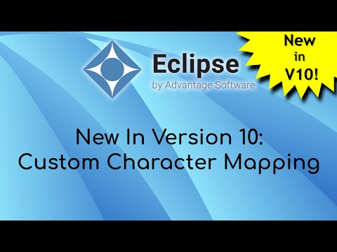 New in Eclipse Version 10: Custom Character Mapping