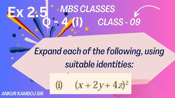Class 9 Ex 2.5 Q 4 (i) Expand each of the following, using suitable identities (x + 2y + 4z)^2