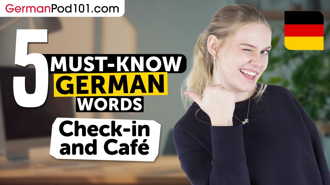 5 Must-Know German Words: Check-In and Café - YouTube