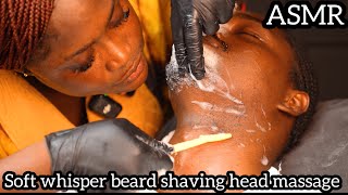 Download Lagu ASMR ✨gentle whisper beard shaving, ingrown hair pulling, scalp scratch, head and  neck massage MP3