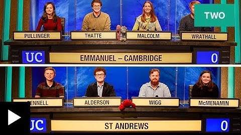 [University Challenge] 2021/22 EP4: Emmanuel College-Cambridge vs University of St. Andrews