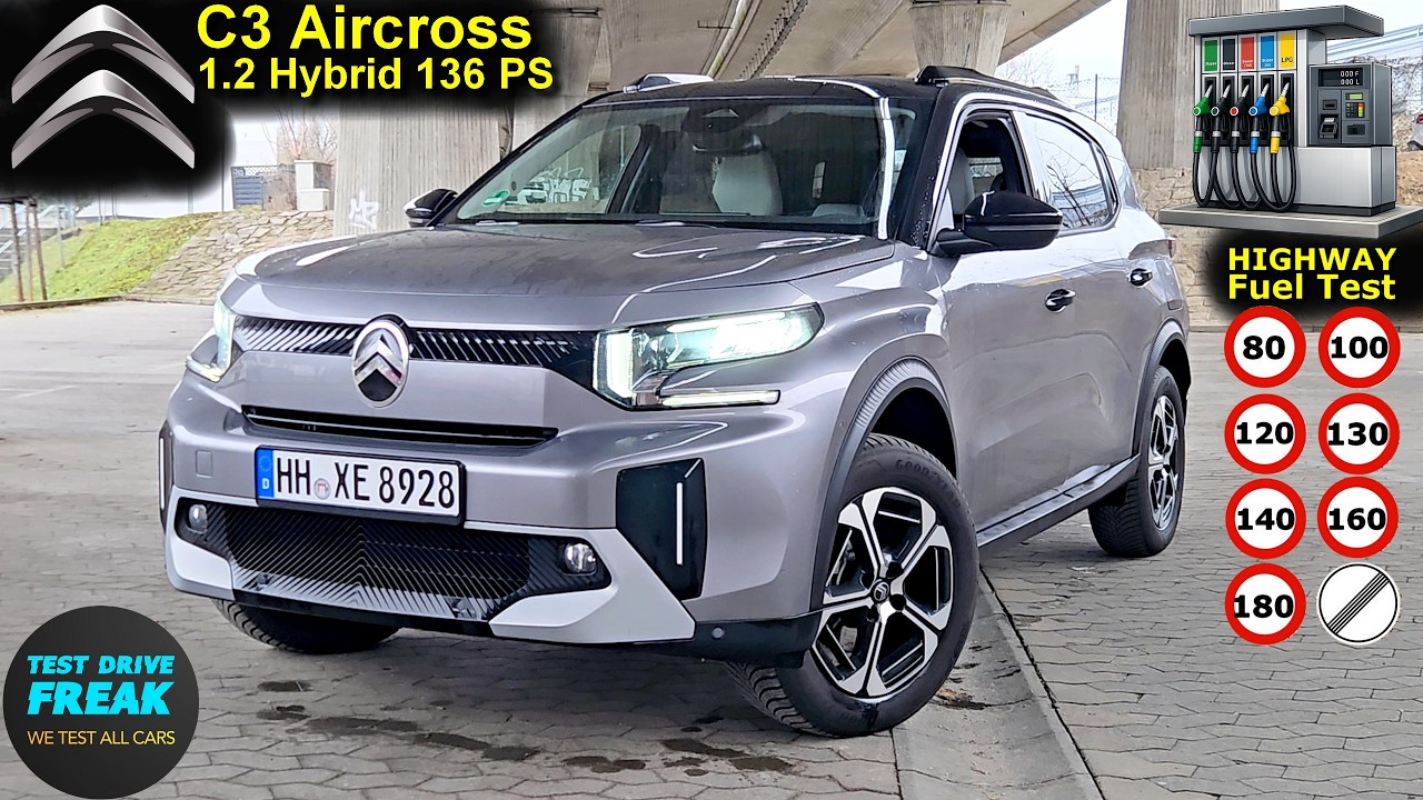 2025 Citroën C3 Aircross 1.2 Hybrid (136 PS) TEST DRIVE 🚗 Fuel Consumption & Performance