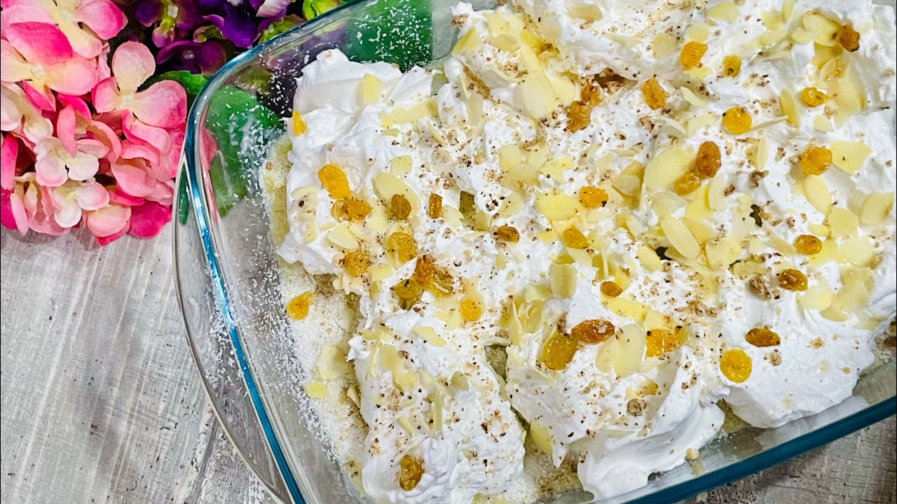 লাচ্ছি সেমাই দিয়ে snowfall cake রেসিপি