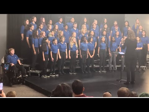 Belleview middle school fall chorus concert (fly me to the moon)