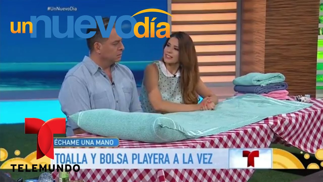 Te enseñamos cómo hacer una toalla y bolsa playera | Un Nuevo Día | Telemundo