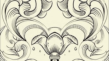 Drawing scrollwork on Procreate IPad