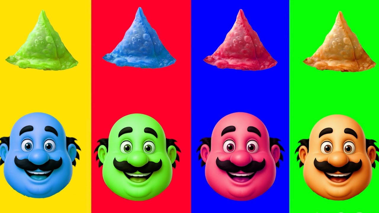 Motu face Samosa Colour Matching Alien Face Colour Missing ||