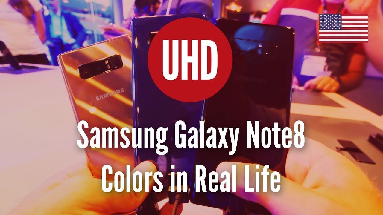These are the Samsung Galaxy Note8 Colors in Real Life | Hands On