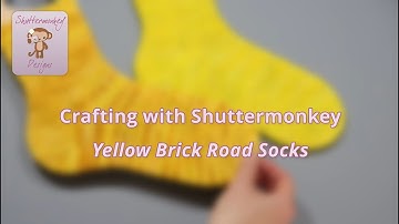 Yellow Brick Road Socks | Knitting Pattern Showcase | Crafting with Shuttermonkey