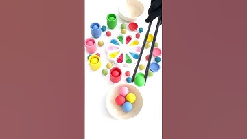 Color Sorting ASMR #marbleballs #asmr#relaxing #satisfying #coloring #game #shortvideo#marblevideo