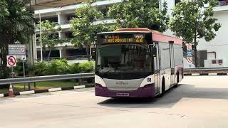 SBS8839X SBS Transit Scania K230UB Euro 5 (Batch 1) on 22 at Eunos bound for AMK