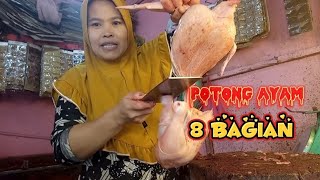 CARA MEMOTONG AYAM MENJADI 8 BAGIAN#ayam