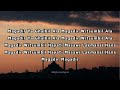 LIRIK LAGU MAGADIR - GASENTRA (KARAOKE MAGADIR QASIDAH)